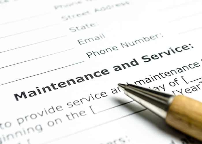 maintenance and service document