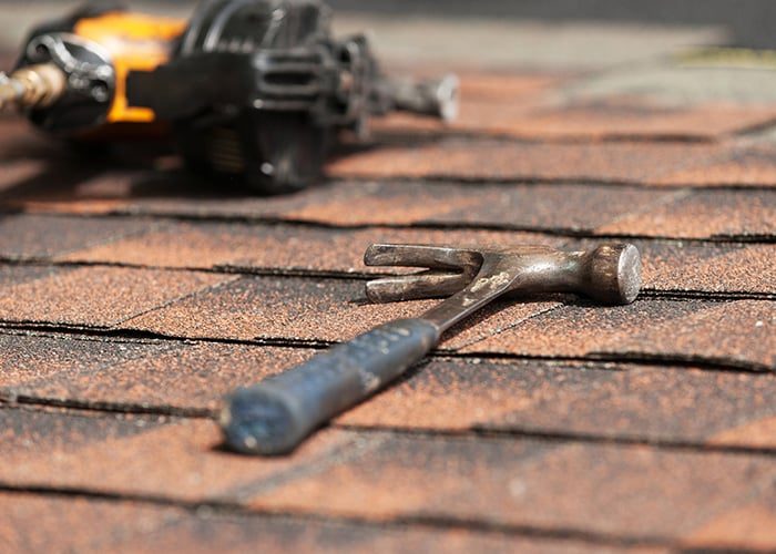 tools on roof