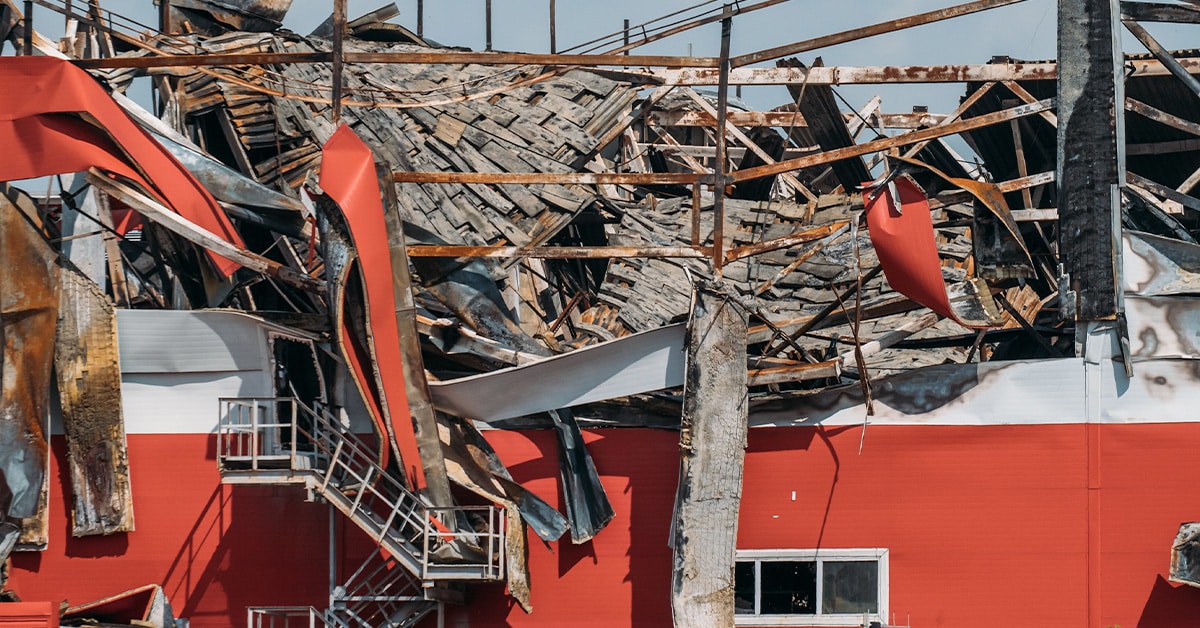 prevent disasters with regular roof maintenance, roof collapse, peets coffee roof collapse oakland ca, commercial roof damage, business roof damage